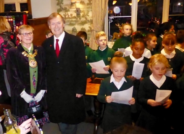 Sir David attended a light switch on in Belfairs